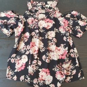 Floral Off-The-Shoulder Blouse